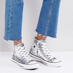 Sequin Converse High top sneakers